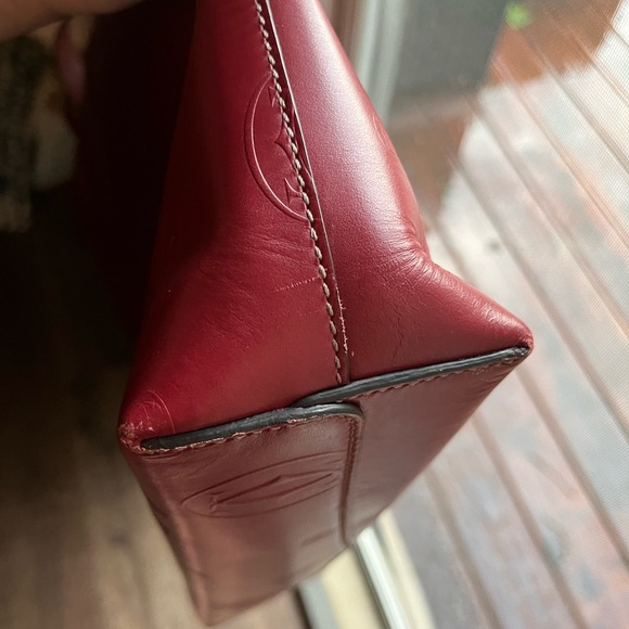 CARTIER Happy Birthday Bordeaux Red  Leather tote with suade  interior - Picture 7 of 11